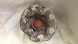 Primitive Circle of Friends Candle Holder
