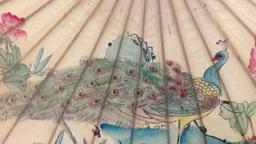 Vintage Asian Rice Paper Parasols (2)