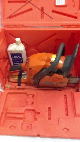 Husqvarna 445 Chainsaw with Orange Carry Case