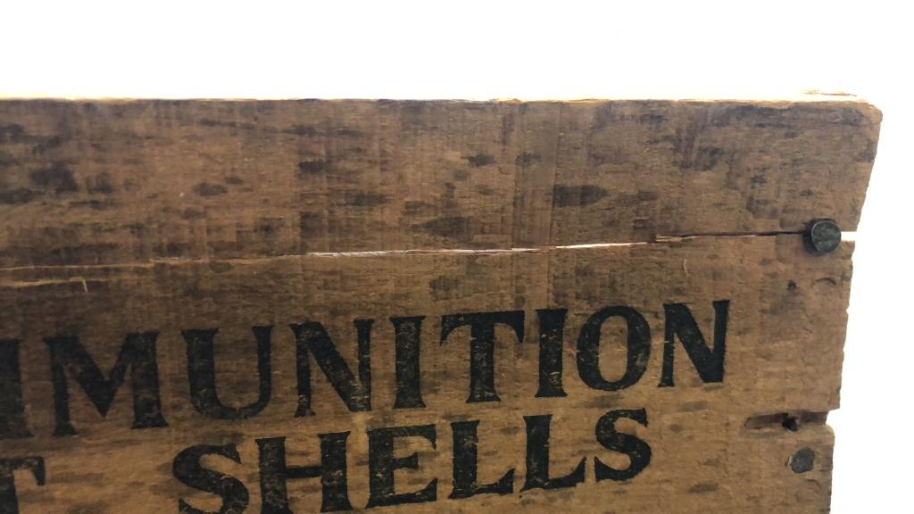 Vintage Wooden Winchester Ammo Box