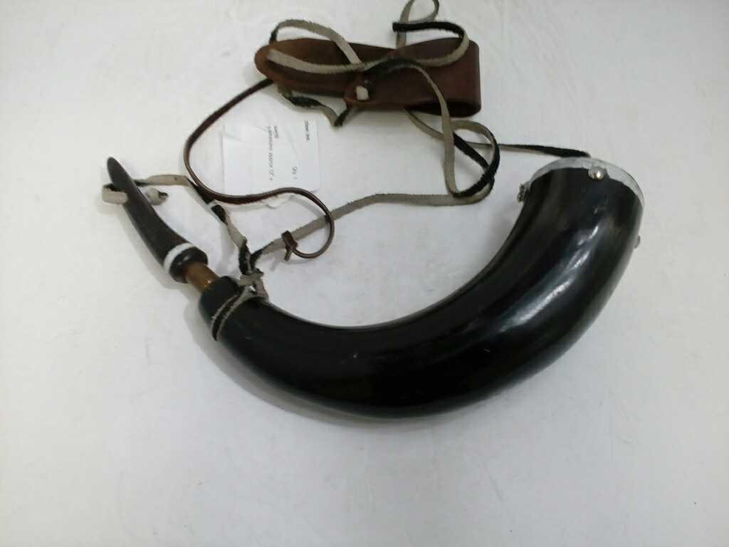 Powder Horn with Eagle Drawing