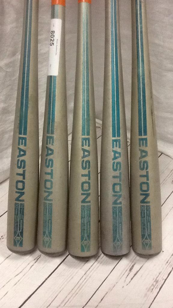 Easton Aluminium Baseball Bats SET of 5