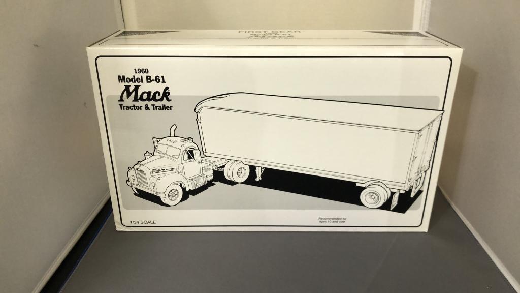 1960 Mack Model B-61 Tractor & Trailer Die-Cast Re