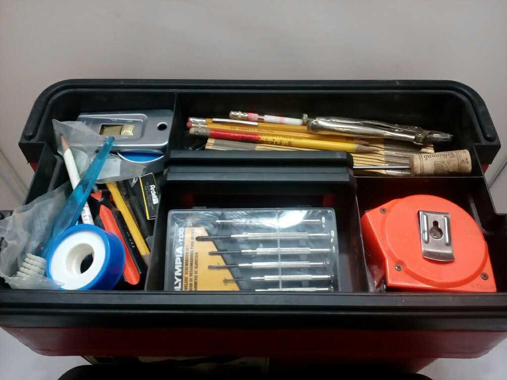 GTO Toolbox with Trays of Misc Tools