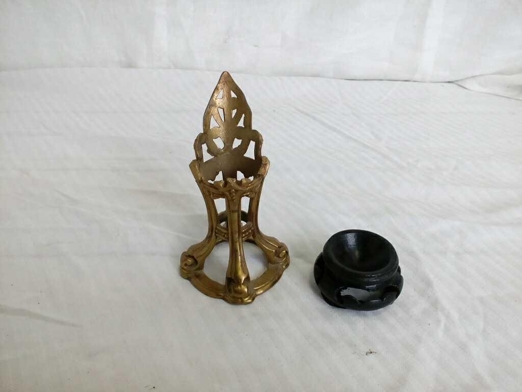 Lot Of 2 Decorative Eggs and Holders