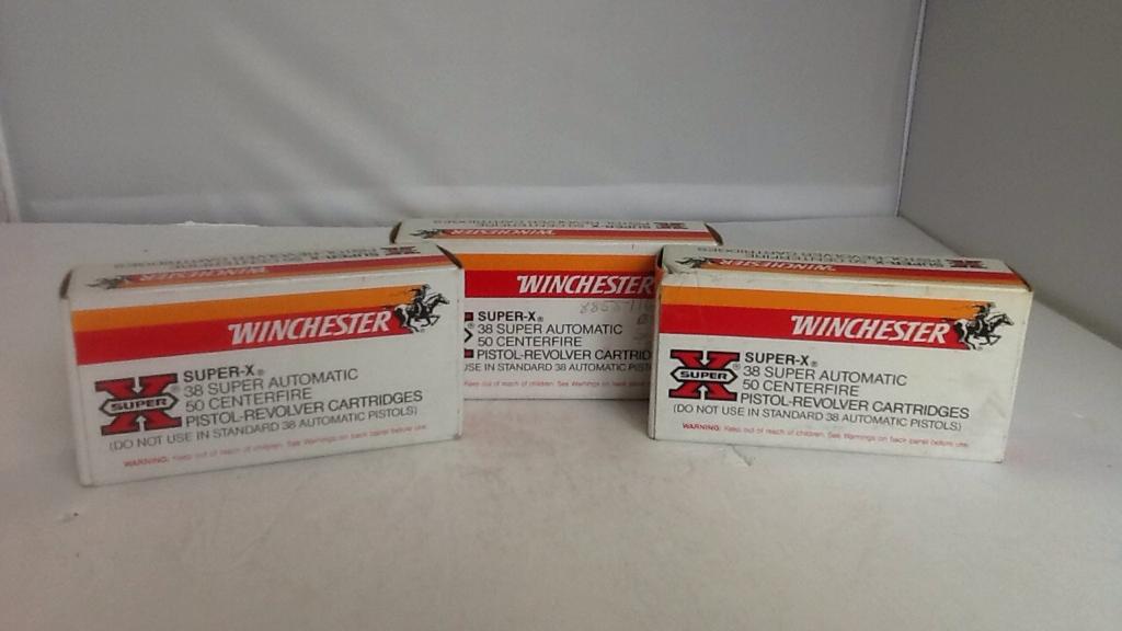 Winchester 38 Super Automatic (+P) 3 boxes of 50