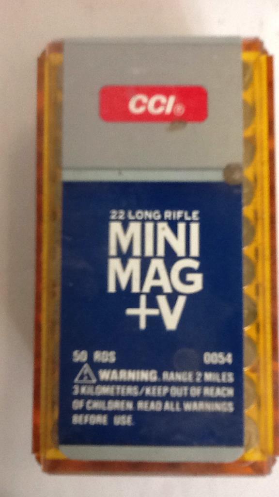 CCI 22 CAL. LR Mini Mag (+V) 5 boxes of 50