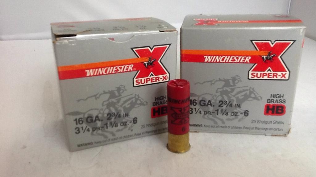 Winchester Super-X 16 GA. 2 boxes of 25