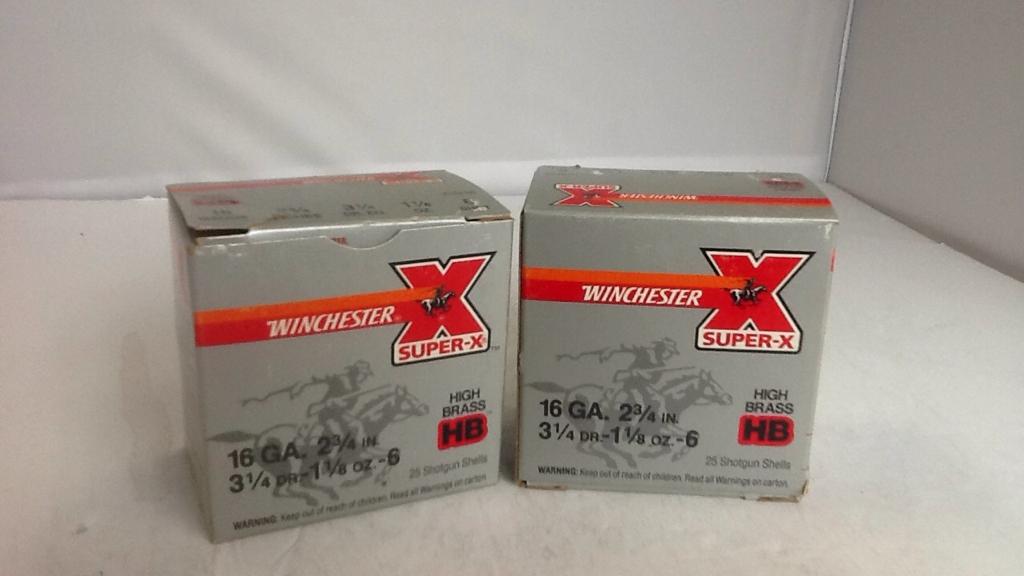 Winchester Super-X 16 GA. 2 boxes of 25