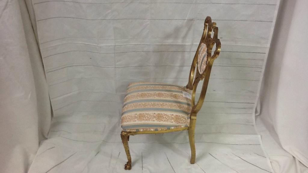 Gold Painted Parlor Chair