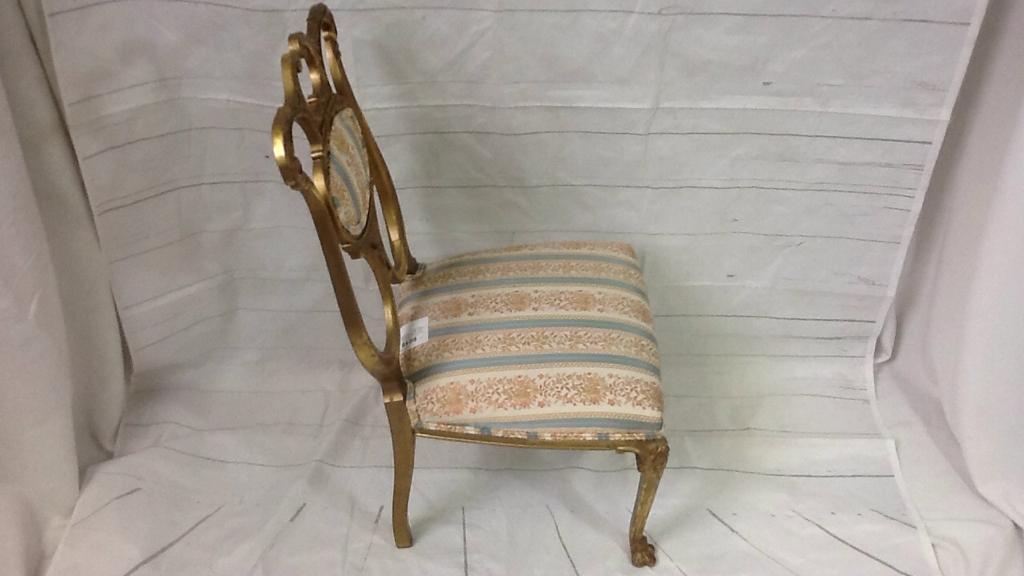 Gold Painted Parlor Chair