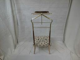 Valet Stand with Dragon Fly Fabric Seat