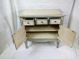 Painted Buffet Cabinet with Floral Design