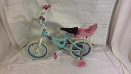 Kids Bike with Pink Doll Seat