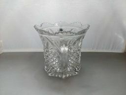 Cut Glass Double Handled vase/bowl