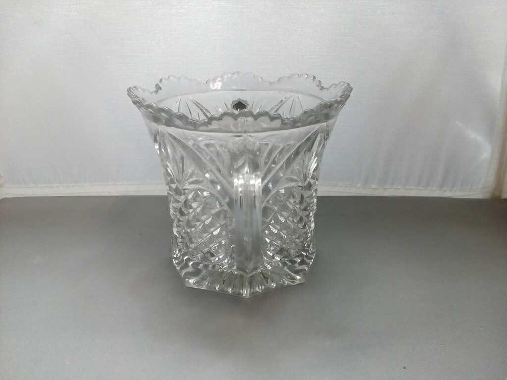 Cut Glass Double Handled vase/bowl