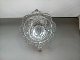 Cut Glass Double Handled vase/bowl