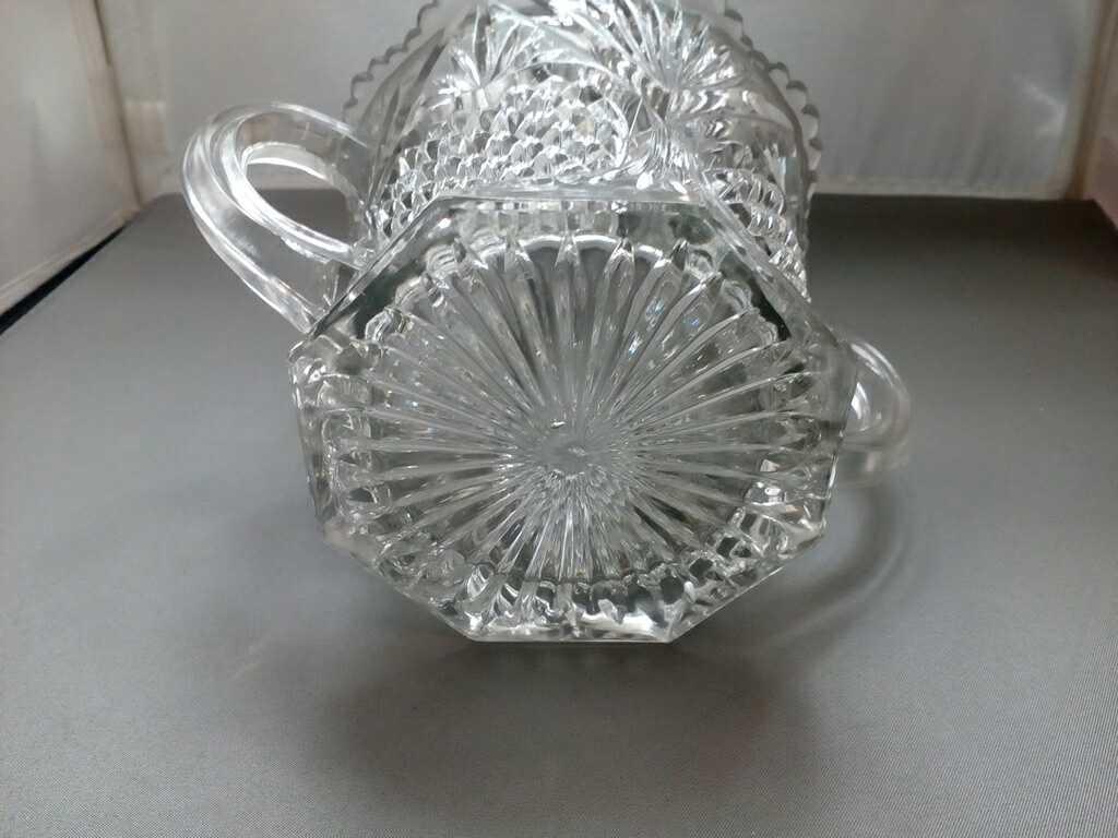 Cut Glass Double Handled vase/bowl