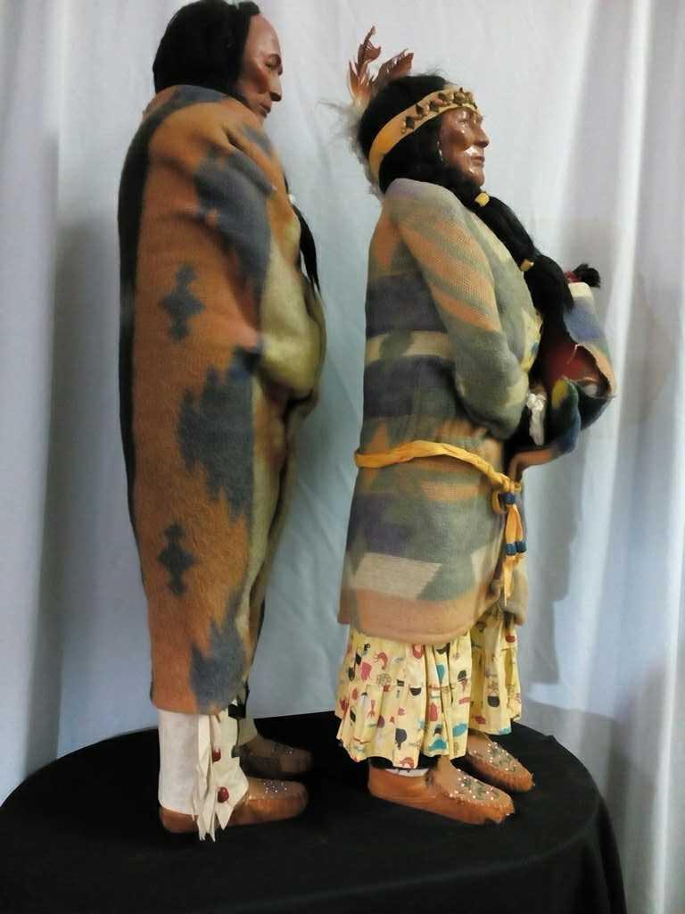 Pair of Skookum Dolls