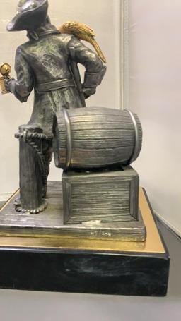 Michael Ricker Pewter Pirate with Parrot