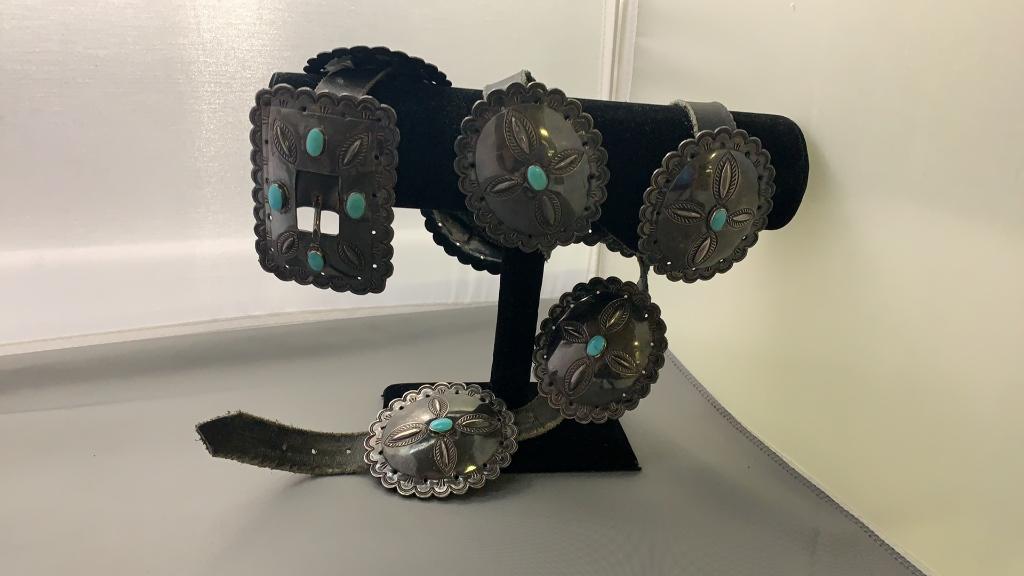 Conch Belt with Turquoise