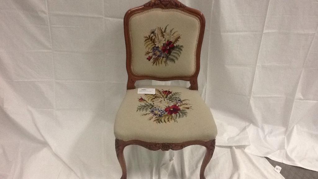 Upholstered Needlepoint Chair