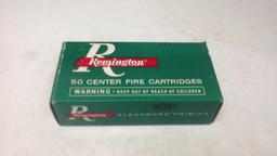 1 BOX OF VINTAGE REMINGTON .38 SPL AMMO.