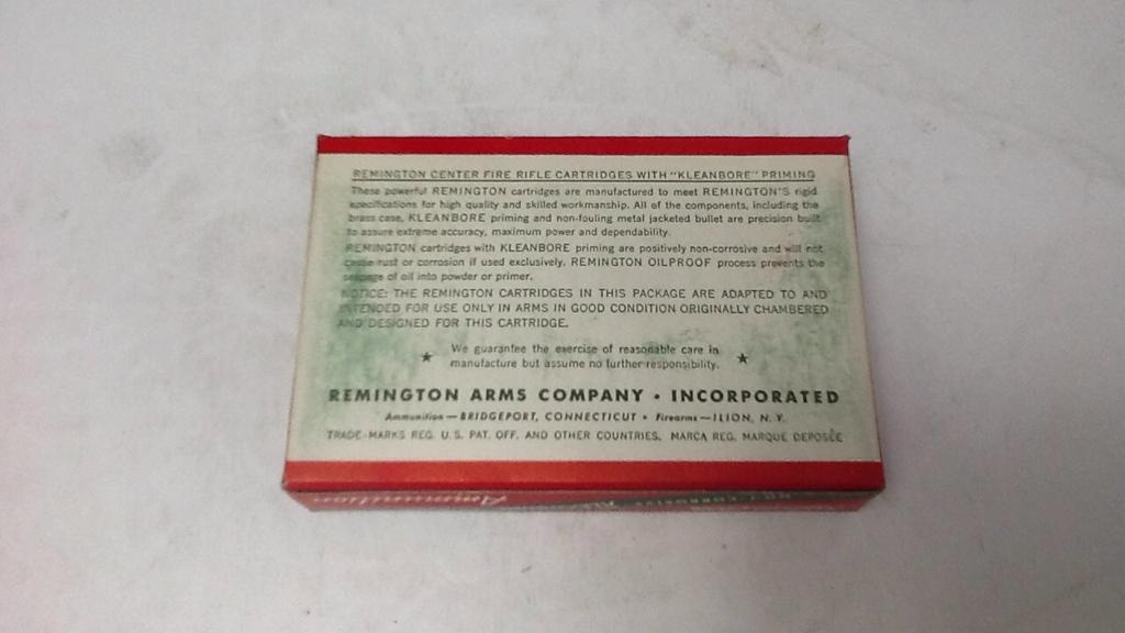 1 BOX OF VINTAGE REMINGTON 300 H&H MAG AMMO