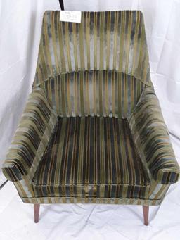 MID CENTURY MODERN STRIPED CHAIR