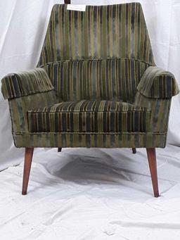 MID CENTURY MODERN STRIPED CHAIR