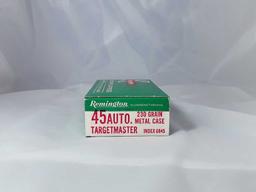 1 BOX OF VINTAGE REMINGTON 45 AUTO AMMO