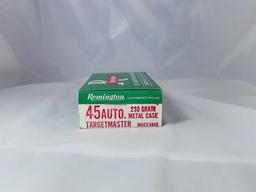 1 BOX OF VINTAGE REMINGTON 45 AUTO AMMO