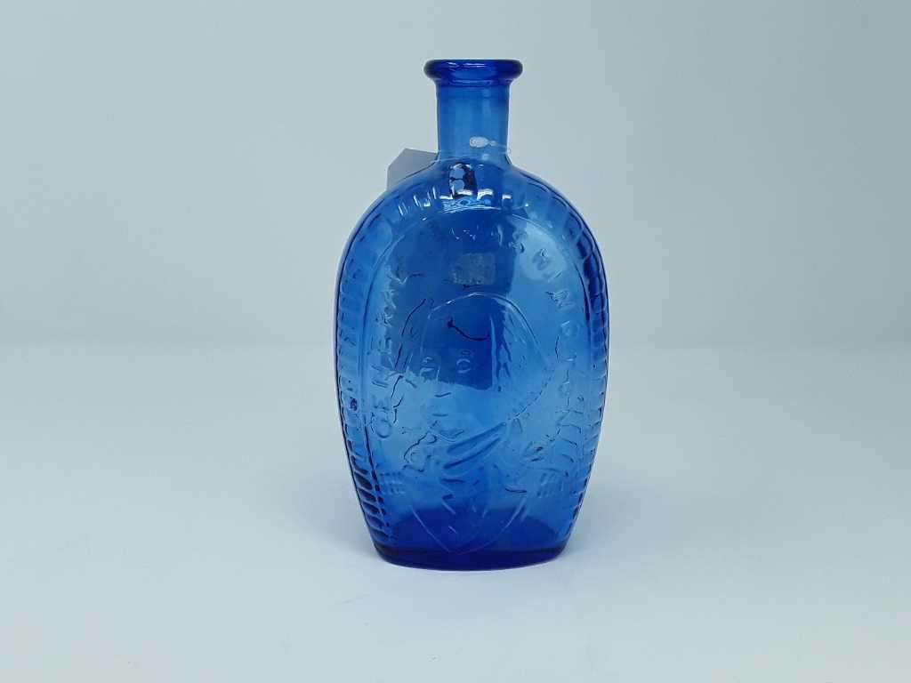 VINTAGE BLUE GEORGE WASHINGTON BOTTLE