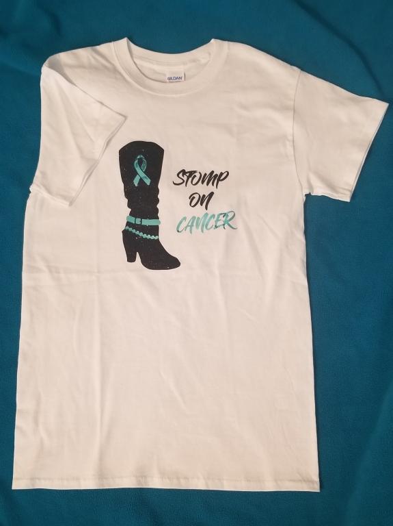 T-Shirt "Stomp On Cancer" Size Small