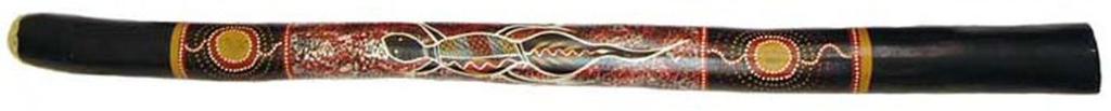 ABOR 148 - DIDGERIDOO 40" PAINTED BACKGROUND