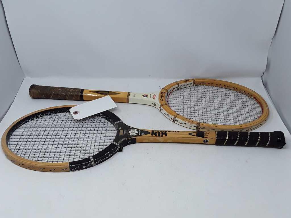 2 VINTAGE TENNIS RACKETS 1-SPEEDKING 2-MASTER BLT