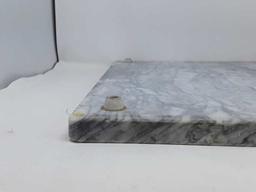 LARGE HEAVY PIECE OF MARBLE CUTTING BOARD W/FEET