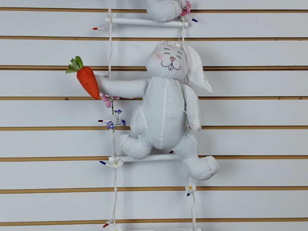 LIGHTED BUNNY LADDER.