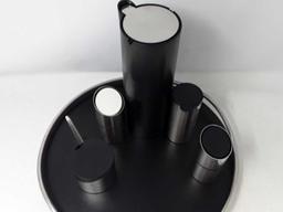 ROUND SERVING TRAY W/CONDIMENT CONTAINERS