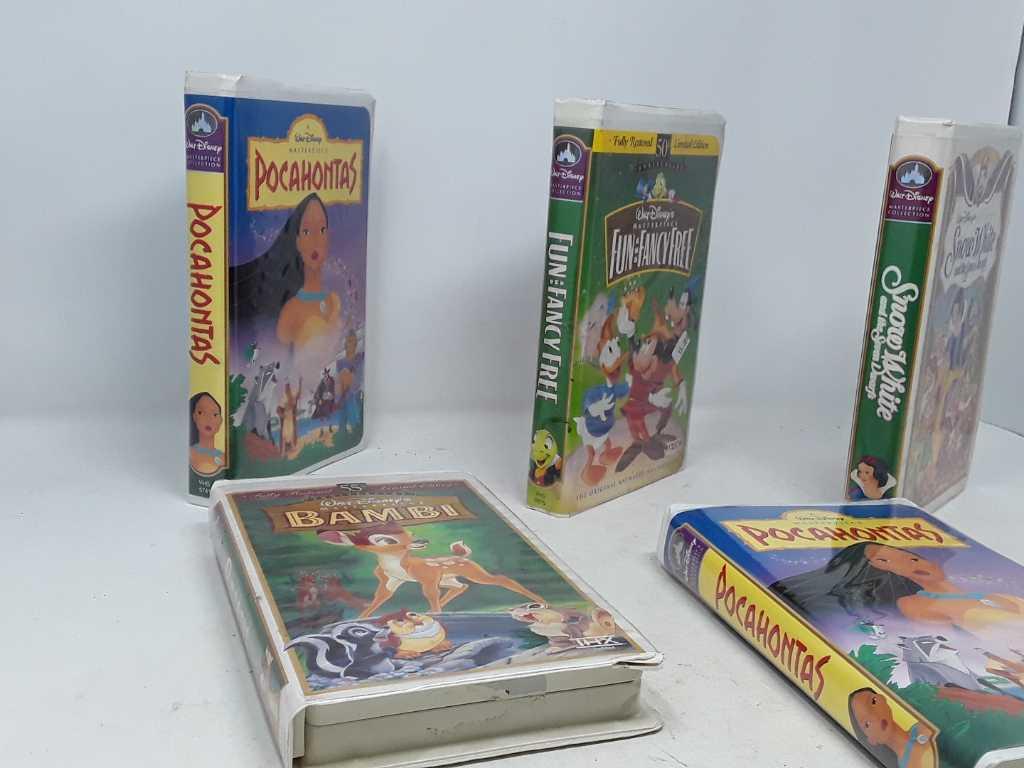 5 WALT DISNEY MASTERPIECE COLLECTION VHS