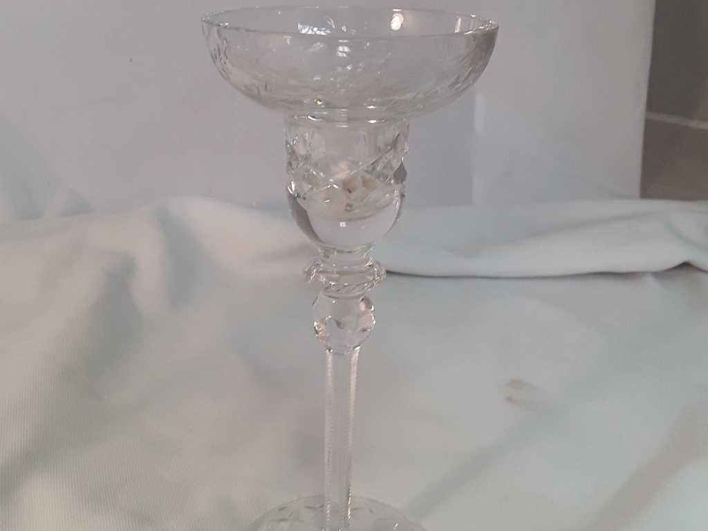 ROGASKA CRYSTAL CANDLE HOLDERS