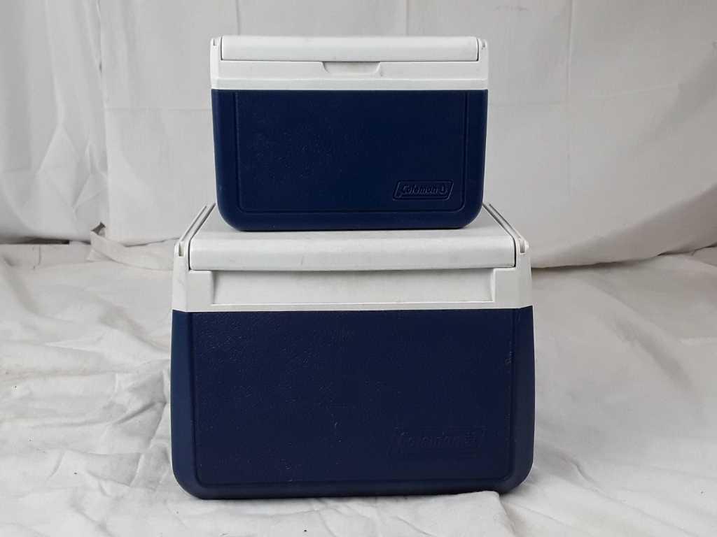 Lot of 2 Coleman lunchbox coolers