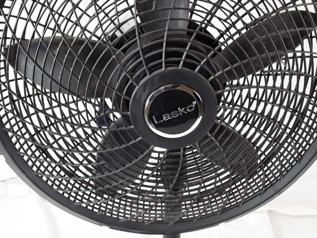 Lasko oscillating floor fan.