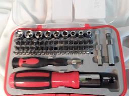 Ratcheting screwdriver and precision driver kit.