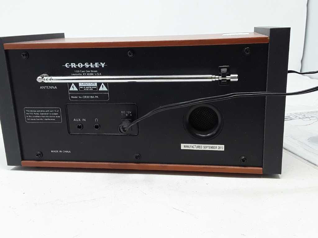 Crosley Comet compact radio.