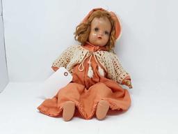 EYES OPEN & SHUT DOLL  CRACKS IN FACE & ARMS