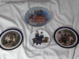 4 COL. PLATES 2 ECHT COBALT & 1 NORMAN ROCKWELL