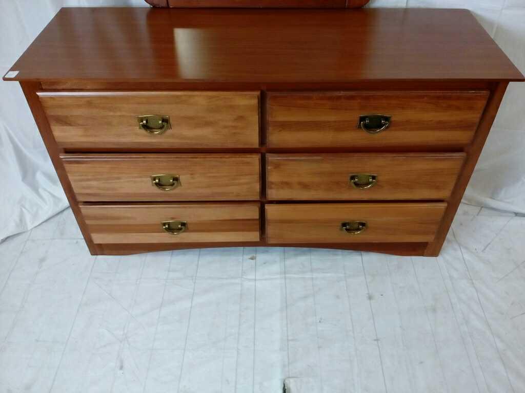 Mission style dresser with mirror