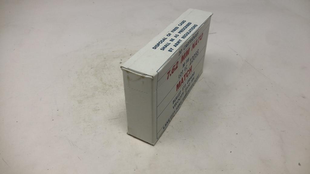 1 Box of Vintage 7.62MM NATO Ammo.