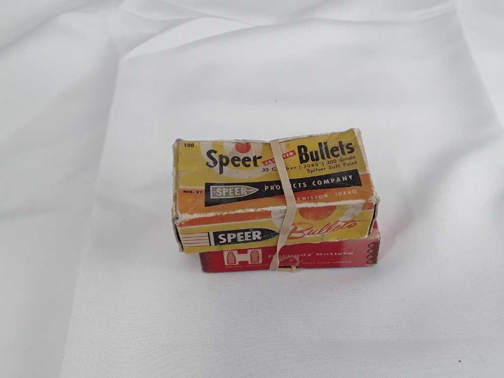 2 Boxes of Vintage 30 Cal Bullets.